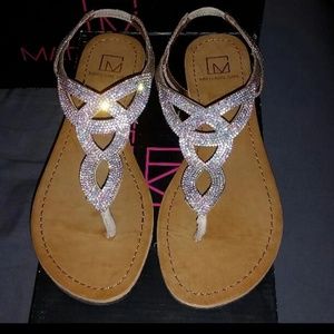 Material Girl thong sandals